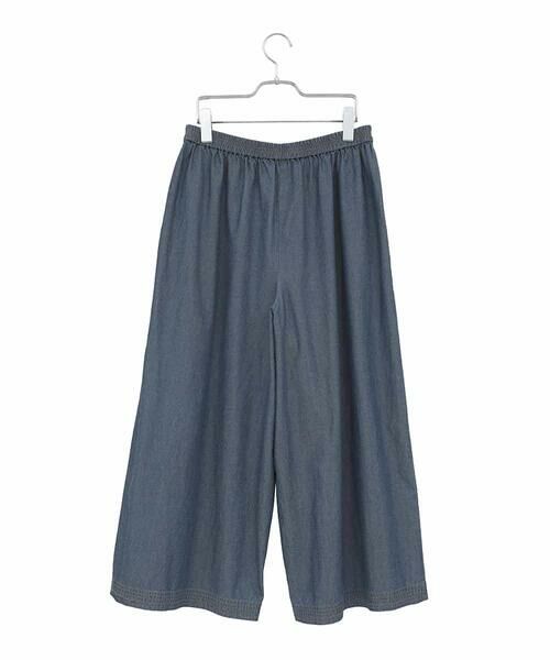 HIROKO BIS GRANDE / ヒロコビス グランデ その他パンツ | 【大きいサイズ】ステッチポイントワイドプルオンパンツ /洗える | 詳細1