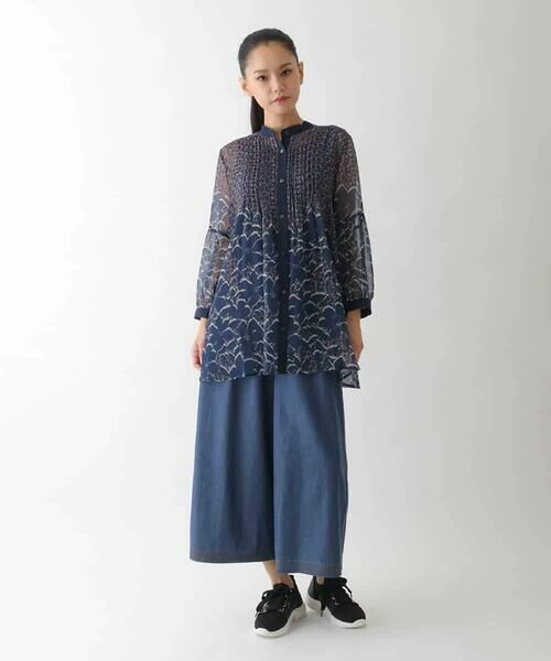 HIROKO BIS GRANDE / ヒロコビス グランデ その他パンツ | 【大きいサイズ】ステッチポイントワイドプルオンパンツ /洗える | 詳細14