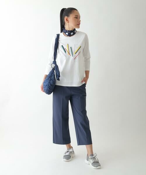 HIROKO BIS GRANDE / ヒロコビス グランデ チノ・ワークパンツ | 【大きいサイズ】美シルエットプルオンパンツ /洗濯機で洗える | 詳細20