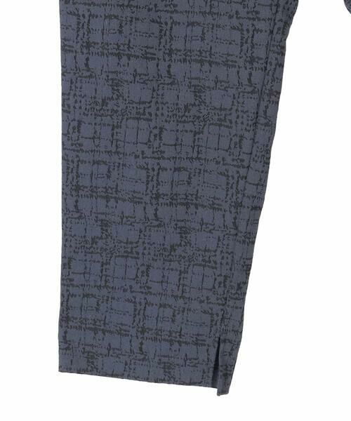 HIROKO BIS GRANDE / ヒロコビス グランデ チノ・ワークパンツ | 【大きいサイズ】アブストラクトデザインチェックパンツ /洗濯機で洗える | 詳細10
