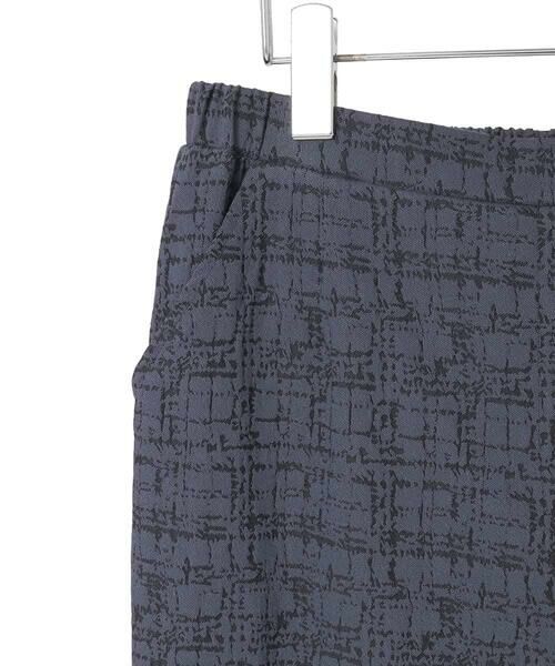 HIROKO BIS GRANDE / ヒロコビス グランデ チノ・ワークパンツ | 【大きいサイズ】アブストラクトデザインチェックパンツ /洗濯機で洗える | 詳細6