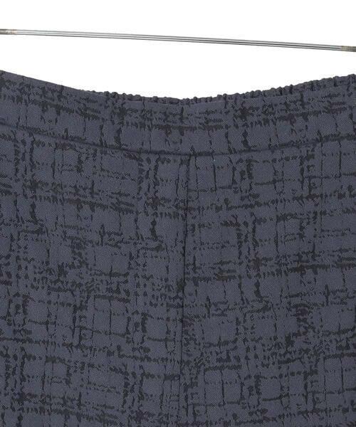 HIROKO BIS GRANDE / ヒロコビス グランデ チノ・ワークパンツ | 【大きいサイズ】アブストラクトデザインチェックパンツ /洗濯機で洗える | 詳細8