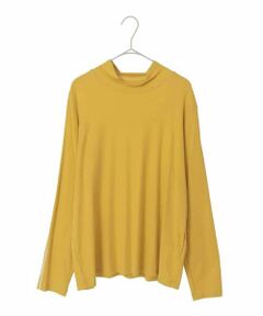 HIROKO BIS GRANDE / ヒロコビス グランデ カットソー | 【大きいサイズ】配色ラインハイネックインナートップ /洗える