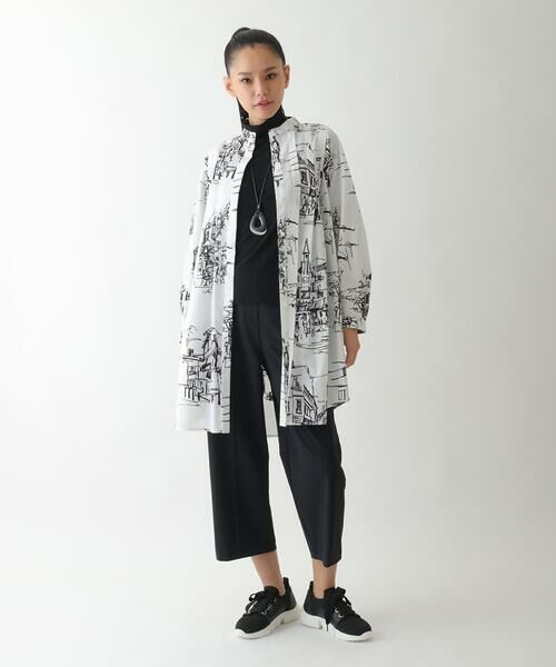 HIROKO BIS GRANDE / ヒロコビス グランデ カットソー | 【大きいサイズ】配色ラインハイネックインナートップ /洗える | 詳細12