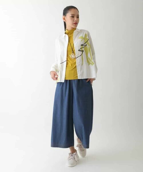 HIROKO BIS GRANDE / ヒロコビス グランデ カットソー | 【大きいサイズ】配色ラインハイネックインナートップ /洗える | 詳細5