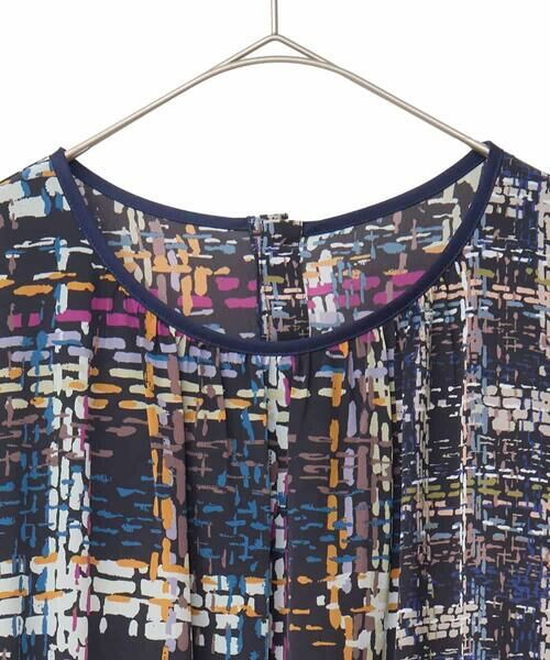 HIROKO BIS GRANDE / ヒロコビス グランデ ロング・マキシ丈ワンピース | 【大きいサイズ】ウエストギャザーチェックプリントワンピース /洗濯機で洗える | 詳細2