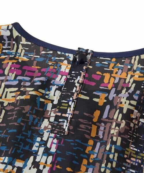 HIROKO BIS GRANDE / ヒロコビス グランデ ロング・マキシ丈ワンピース | 【大きいサイズ】ウエストギャザーチェックプリントワンピース /洗濯機で洗える | 詳細3