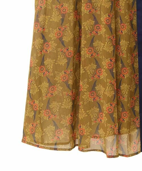 HIROKO BIS GRANDE / ヒロコビス グランデ ロング・マキシ丈ワンピース | 【大きいサイズ】ボタニカルプリント楊柳ワンピース /洗える | 詳細5