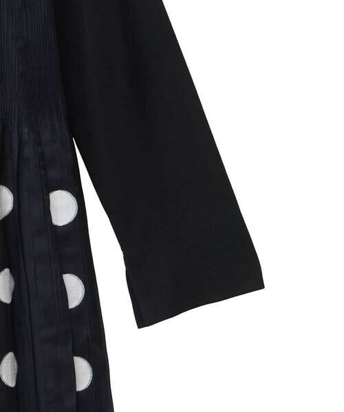 HIROKO BIS GRANDE / ヒロコビス グランデ ロング・マキシ丈ワンピース | 【大きいサイズ】ドット柄カットジャカードワンピース | 詳細3