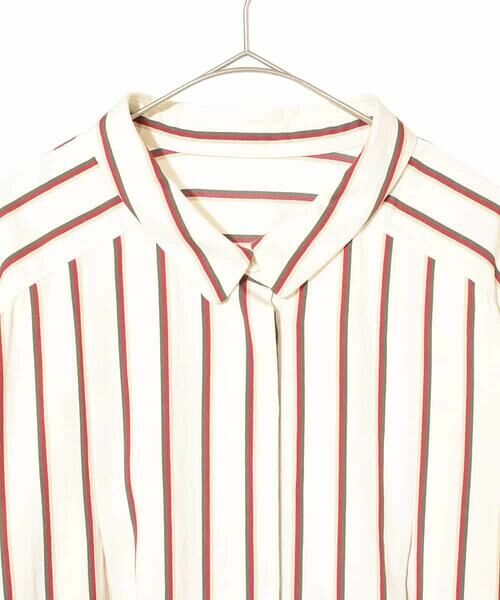 HIROKO BIS GRANDE / ヒロコビス グランデ ロング・マキシ丈ワンピース | 【大きいサイズ】ストライプシャツワンピース | 詳細6