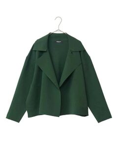 HIROKO BIS GRANDE / ヒロコビス グランデ セットアップ | 【大きいサイズ】ミラノリブニットジャケット /洗える