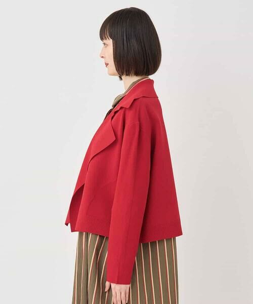 HIROKO BIS GRANDE / ヒロコビス グランデ セットアップ | 【大きいサイズ】ミラノリブニットジャケット /洗える | 詳細10