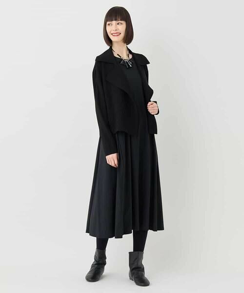 HIROKO BIS GRANDE / ヒロコビス グランデ セットアップ | 【大きいサイズ】ミラノリブニットジャケット /洗える | 詳細19