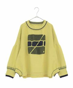 HIROKO BIS GRANDE / ヒロコビス グランデ ニット・セーター | 【大きいサイズ】カラフルジャカードニットプルオーバー