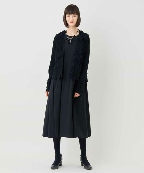 HIROKO BIS GRANDE / ヒロコビス グランデ カーディガン・ボレロ | 【大きいサイズ】スカラップニットカーディガン | 詳細14