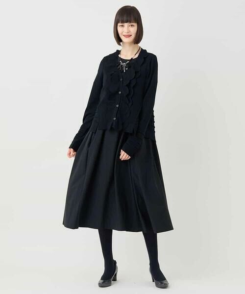 HIROKO BIS GRANDE / ヒロコビス グランデ カーディガン・ボレロ | 【大きいサイズ】スカラップニットカーディガン | 詳細16