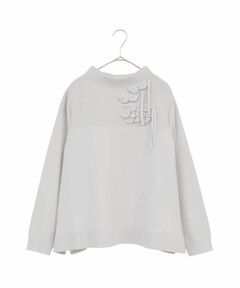 HIROKO BIS GRANDE / ヒロコビス グランデ ニット・セーター | 【大きいサイズ】スカラップデザインニット