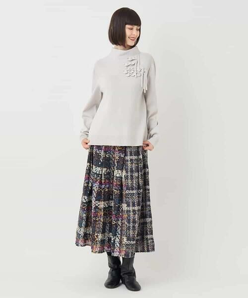 HIROKO BIS GRANDE / ヒロコビス グランデ ニット・セーター | 【大きいサイズ】スカラップデザインニット | 詳細14