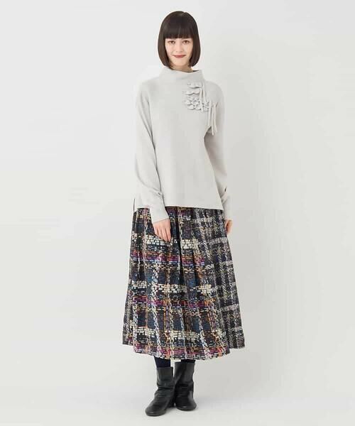 HIROKO BIS GRANDE / ヒロコビス グランデ ニット・セーター | 【大きいサイズ】スカラップデザインニット | 詳細16