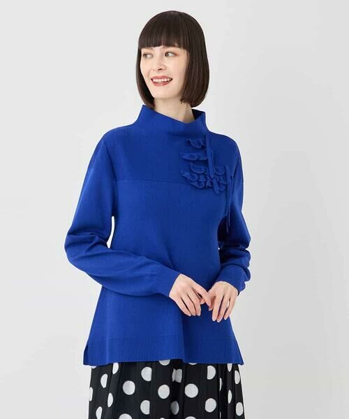 HIROKO BIS GRANDE / ヒロコビス グランデ ニット・セーター | 【大きいサイズ】スカラップデザインニット | 詳細8