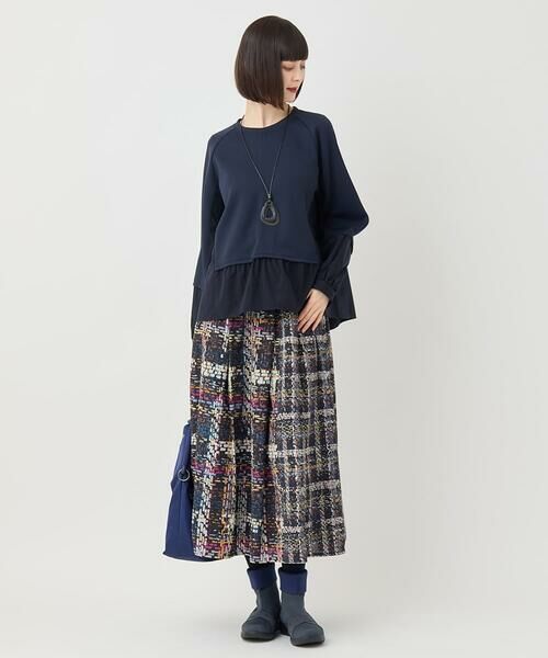 HIROKO BIS GRANDE / ヒロコビス グランデ ロング・マキシ丈スカート | 【大きいサイズ】チェックプリントフレアスカート /洗濯機で洗える | 詳細15