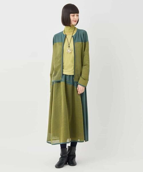 HIROKO BIS GRANDE / ヒロコビス グランデ カーディガン・ボレロ | 【大きいサイズ】配色ボーダーカーディガン | 詳細6