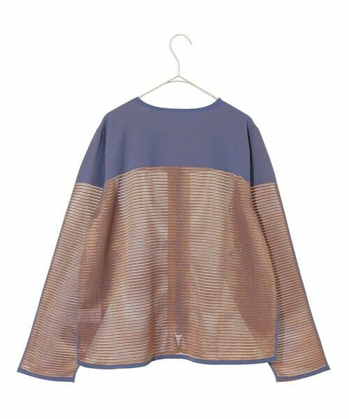 HIROKO BIS GRANDE / ヒロコビス グランデ カーディガン・ボレロ | 【大きいサイズ】配色ボーダーカーディガン | 詳細10