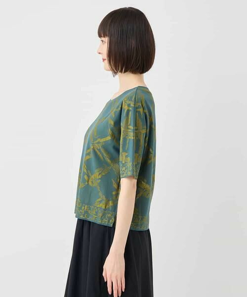 HIROKO BIS GRANDE / ヒロコビス グランデ カットソー | 【大きいサイズ】配色ジャカードプルオーバー | 詳細5