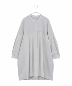 HIROKO BIS GRANDE / ヒロコビス グランデ チュニック | 【大きいサイズ】異素材切り替えチュニック /洗える