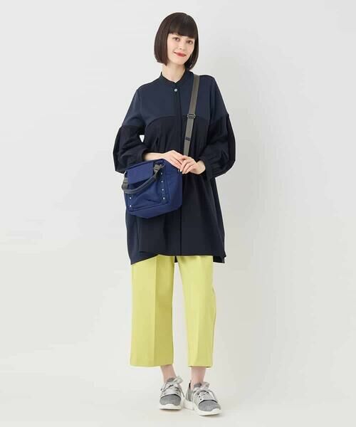 HIROKO BIS GRANDE / ヒロコビス グランデ チュニック | 【大きいサイズ】異素材切り替えチュニック /洗える | 詳細17
