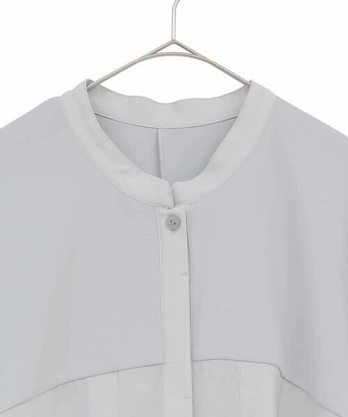 HIROKO BIS GRANDE / ヒロコビス グランデ チュニック | 【大きいサイズ】異素材切り替えチュニック /洗える | 詳細2