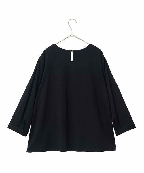 HIROKO BIS GRANDE / ヒロコビス グランデ カットソー | 【大きいサイズ】ドットジャカードカットソー | 詳細1