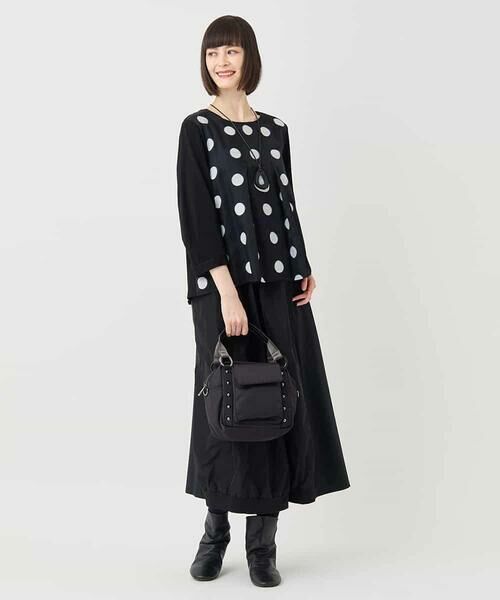 HIROKO BIS GRANDE / ヒロコビス グランデ カットソー | 【大きいサイズ】ドットジャカードカットソー | 詳細13