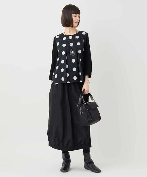 HIROKO BIS GRANDE / ヒロコビス グランデ カットソー | 【大きいサイズ】ドットジャカードカットソー | 詳細14