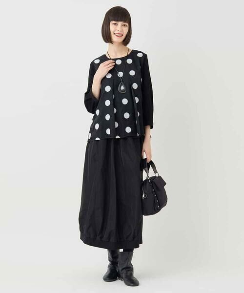 HIROKO BIS GRANDE / ヒロコビス グランデ カットソー | 【大きいサイズ】ドットジャカードカットソー | 詳細15