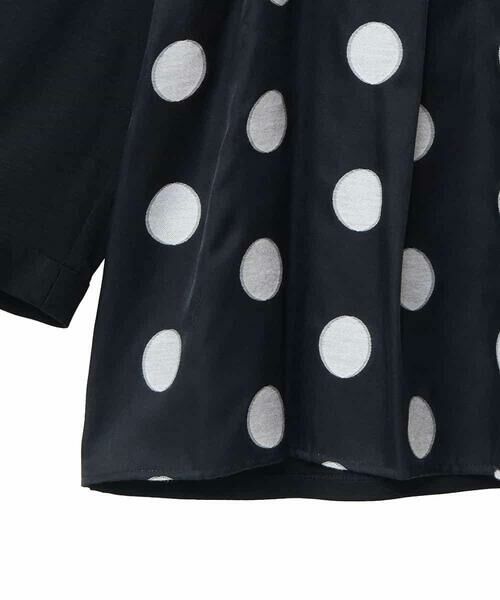 HIROKO BIS GRANDE / ヒロコビス グランデ カットソー | 【大きいサイズ】ドットジャカードカットソー | 詳細5