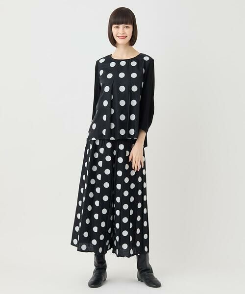 HIROKO BIS GRANDE / ヒロコビス グランデ その他パンツ | 【大きいサイズ】ドットジャカードパンツ | 詳細10