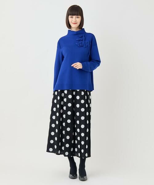 HIROKO BIS GRANDE / ヒロコビス グランデ その他パンツ | 【大きいサイズ】ドットジャカードパンツ | 詳細7