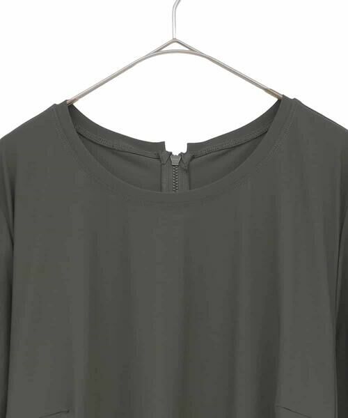 HIROKO BIS GRANDE / ヒロコビス グランデ ロング・マキシ丈ワンピース | 【大きいサイズ】七分丈ナイロンフレアワンピース /洗える | 詳細2