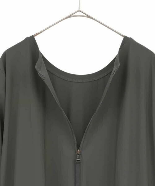 HIROKO BIS GRANDE / ヒロコビス グランデ ロング・マキシ丈ワンピース | 【大きいサイズ】七分丈ナイロンフレアワンピース /洗える | 詳細3