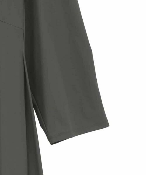 HIROKO BIS GRANDE / ヒロコビス グランデ ロング・マキシ丈ワンピース | 【大きいサイズ】七分丈ナイロンフレアワンピース /洗える | 詳細4