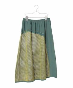 HIROKO BIS GRANDE / ヒロコビス グランデ ロング・マキシ丈スカート | 【大きいサイズ】配色ボーダースカート