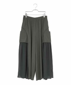 HIROKO BIS GRANDE / ヒロコビス グランデ その他パンツ | 【大きいサイズ】ナイロンフレアパンツ /洗える