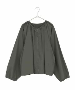 HIROKO BIS GRANDE / ヒロコビス グランデ その他アウター | 【大きいサイズ】ギャザーショートジャケット /洗える