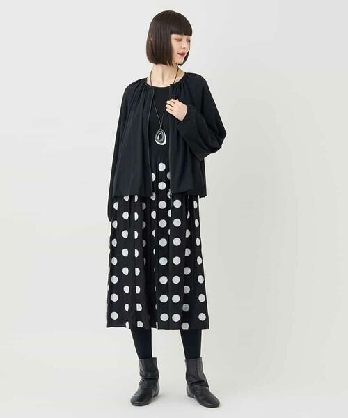 HIROKO BIS GRANDE / ヒロコビス グランデ その他アウター | 【大きいサイズ】ギャザーショートジャケット /洗える | 詳細14