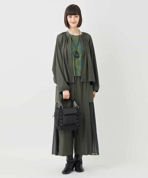 HIROKO BIS GRANDE / ヒロコビス グランデ その他アウター | 【大きいサイズ】ギャザーショートジャケット /洗える | 詳細17