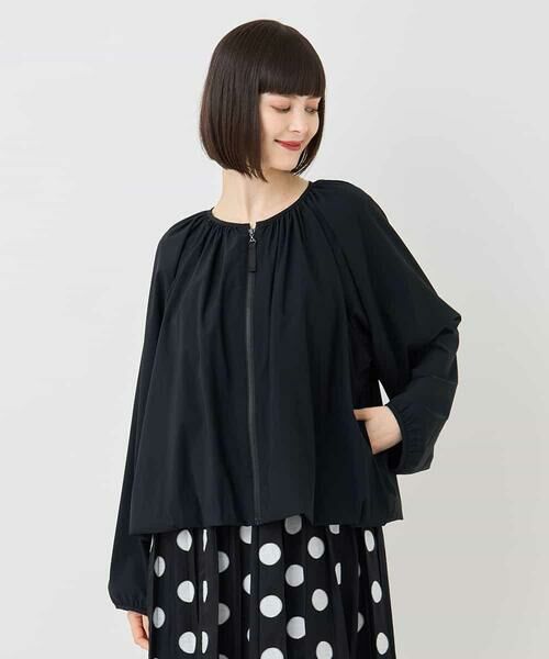 HIROKO BIS GRANDE / ヒロコビス グランデ その他アウター | 【大きいサイズ】ギャザーショートジャケット /洗える | 詳細9