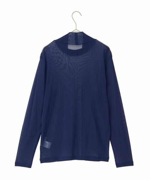 HIROKO BIS GRANDE / ヒロコビス グランデ カットソー | 【大きいサイズ】ハイネックシアープルオーバー /洗濯機で洗える | 詳細1