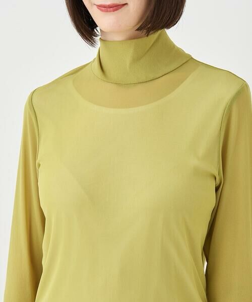 HIROKO BIS GRANDE / ヒロコビス グランデ カットソー | 【大きいサイズ】ハイネックシアープルオーバー /洗濯機で洗える | 詳細11