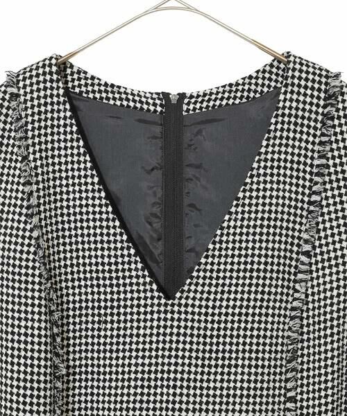 HIROKO BIS GRANDE / ヒロコビス グランデ ロング・マキシ丈スカート | 【大きいサイズ】千鳥チェックツイードジャンパースカート | 詳細12